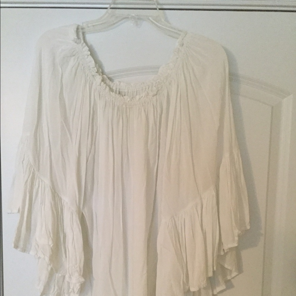 White flowy blouse